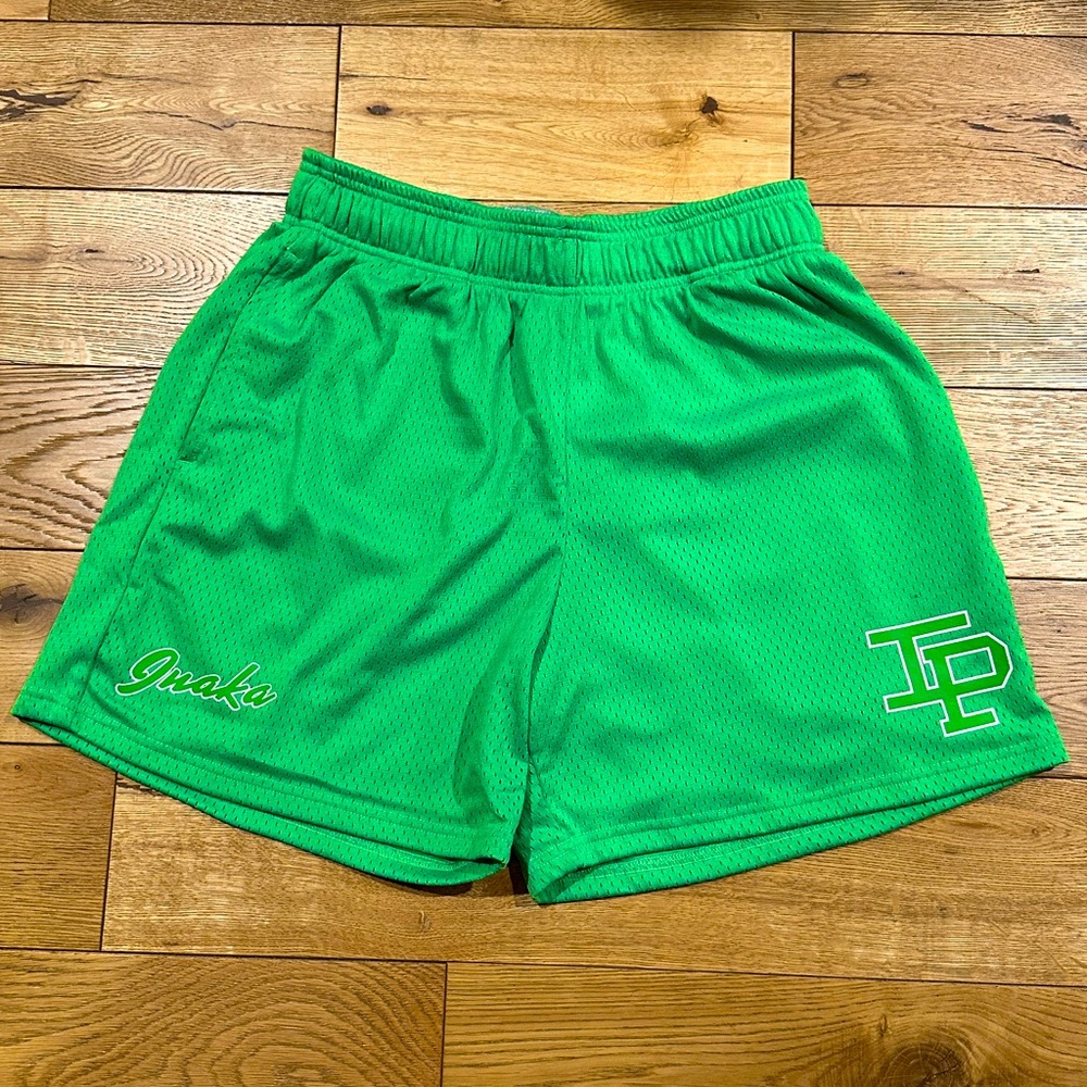Inaka Power Gym Workout Mesh Shorts Green